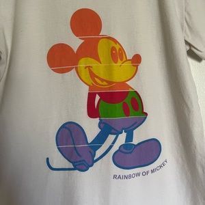 Rainbow of Mickey Vintage T-Shirt size XS